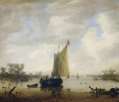 River View by Jeronymus van Diest II, 1650 - 1675 — digital art print download