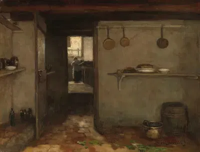 Подвал дома художника в Гааге by Йохан Хендрик Вайсенбрух, 1888 — digital art print download