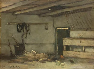 Интерьер конюшни by Йохан Хендрик Вайсенбрух, 1895 — digital art print download