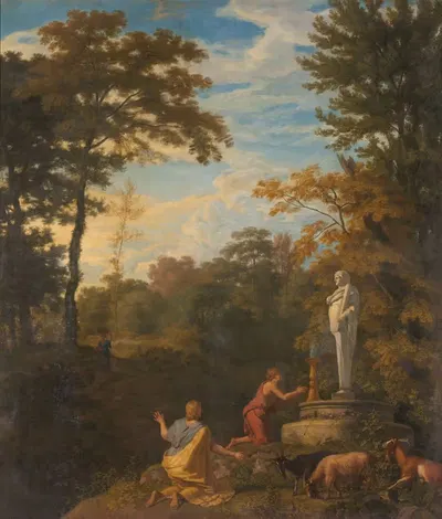 Аркадный пейзаж by Иоганнес Глаубер, 1680 - 1726 — digital art print download