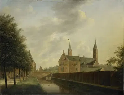 Heemstede Manor by Johannes Janson, 1766 — digital art print download
