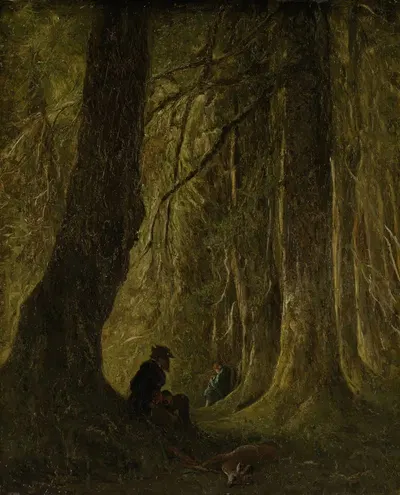 На охоте с собаками by Иоганнес Тавенрат, 1830 - 1860 — digital art print download