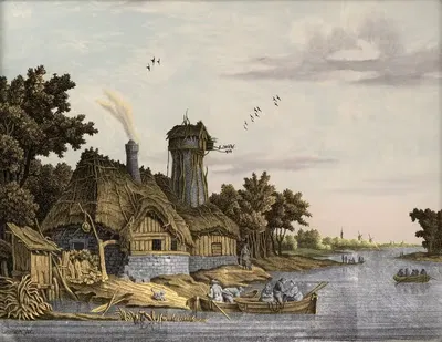 Мельница у реки by Йонас Цойнер, 1770 - 1814 — digital art print download