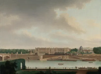 Вид из Батавийского посольства в Париже by Иосиф Августус Книп, 1801 — digital art print download