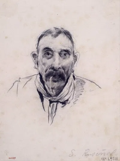 Portrait of a Man by Сантьяго Русиньоль, 1890-1895 — digital art print download