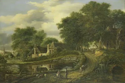 Пейзаж by Жюльен Жозеф Дюкоррон, 1800 - 1837 — digital art print download