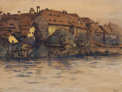 Das Ursulinenkloster in Graz by Leo Diet, 1903 — digital art print download