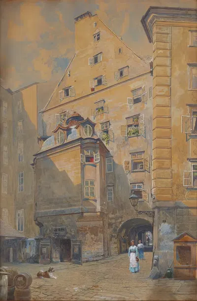 Дворец Святой Троицы в Вене by Людвиг Ханс Фишер, 1901 — digital art print download