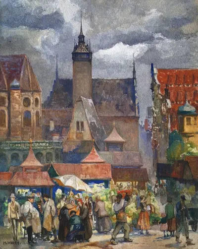 München, Am Anger by Maria Weith — digital art print download