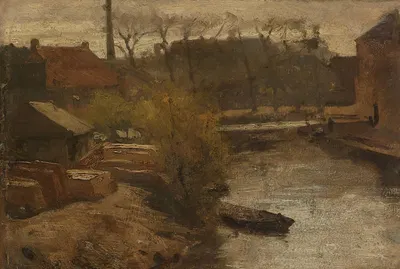 The Noord-West-Buitensingel in The Hague by Matthijs Maris, c. 1863 — digital art print download