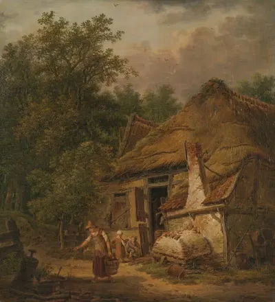 Фермерский дом рядом с Хелвойртом by Питер Питерсз. Барбиерс, 1814 - 1816 — digital art print download