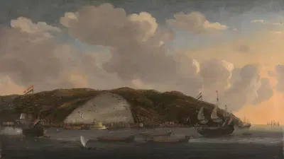 Вид на Алжир by Рейниер Номс, 1662 - 1668 — digital art print download