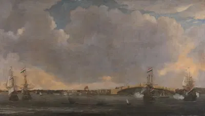 Вид на Триполи by Рейниер Номс, 1662 - 1668 — digital art print download