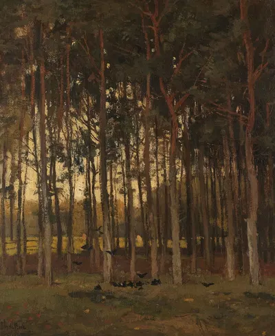 View in the Woods by Théophile de Bock — digital art print download