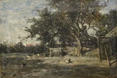 Фермерский двор у Норден by Виллем Роэлофс, 1870 - 1897 — digital art print download