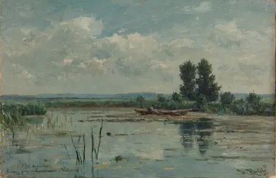 Озеро рядом с Лоосдrecht by Виллем Роэлофс, 1887 — digital art print download