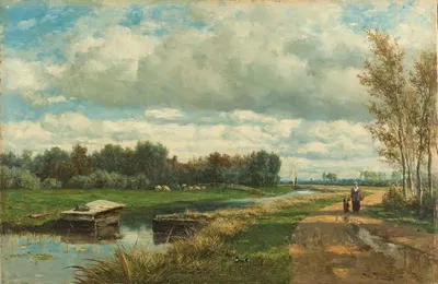 Пейзаж в окрестностях Гааги by Виллем Роэлофс — digital art print download
