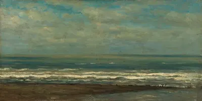 Морской пейзаж у Хейста by Виллем Роэлофс, c. 1868 — digital art print download