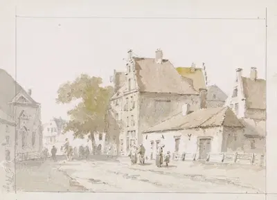 Вид в Гааге by Адрианус Эверсен, 1828 - 1897 — digital art print download