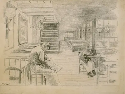 Waiting for Customers by Сантьяго Русиньоль, 1891 — digital art print download