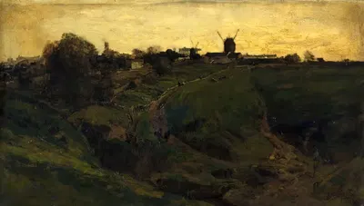 Vue de Montmartre, versant nord-ouest by Alexandre Defaux, 1881 — digital art print download