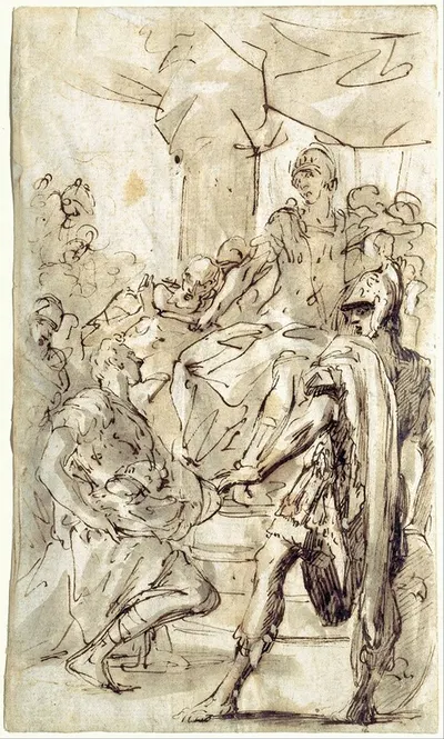David Declines King Saul’s Weapons by Себастьяно Риччи, 1684 — digital art print download