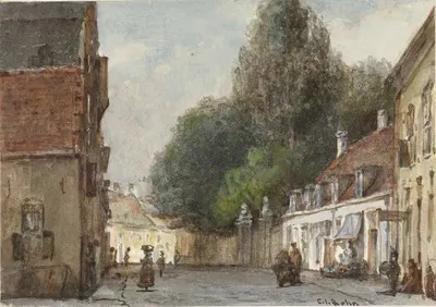 Городской пейзаж by Карел Якобус Бер, 1822 - 1895 — digital art print download