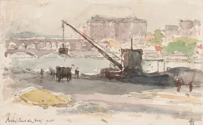 Пункт дю Жур, Париж by Карел Николас Сторм ван 'с-Гравесанд, 1905 — digital art print download