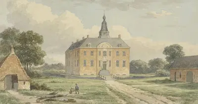 Het Huis Nettelhorst, bij Lochem by Christianus Hendricus Hein, 1825 - 1879 — digital art print download