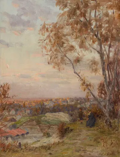 Пейзаж; высоты Вильмомбля к Розни-сюд-Буа by Эжен д'Аржанс, 1902 — digital art print download