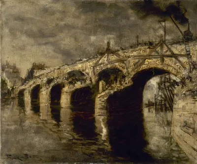 Снос старого моста Турнель by Фрэнк Майерс Боггс, 1920 — digital art print download