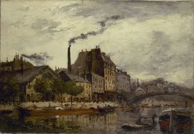 Снос старого моста Тюрнель by Фрэнк Майерс Боггс, 1920 — digital art print download