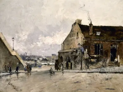Улица Бетховена, в Паси by Фрэнк Майерс Боггс, 1884 — digital art print download