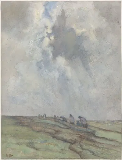 Сушка сетей by Франс Смиссерт, 1872 - 1944 — digital art print download