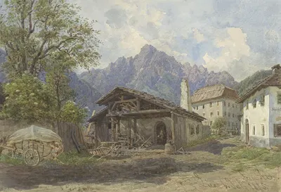 Вид в Лиенце by Франц Альт, 1875 — digital art print download