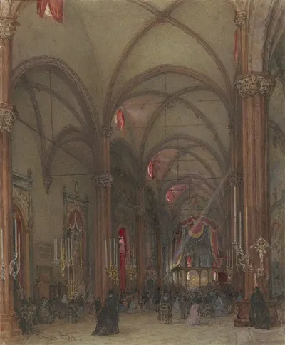 Интерьер собора в Вероне by Франц Альт, 1831 - 1914 — digital art print download