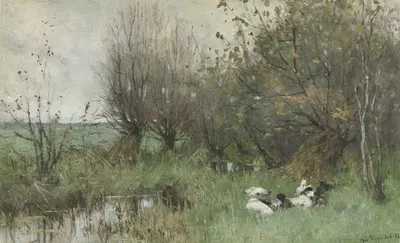 Утки у ивового леска by Гео Поггенбек, 1883 — digital art print download