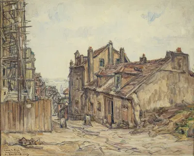 Дом Мими Пансон в Монмартре by Жермен Давид-Нилет, 1923 — digital art print download
