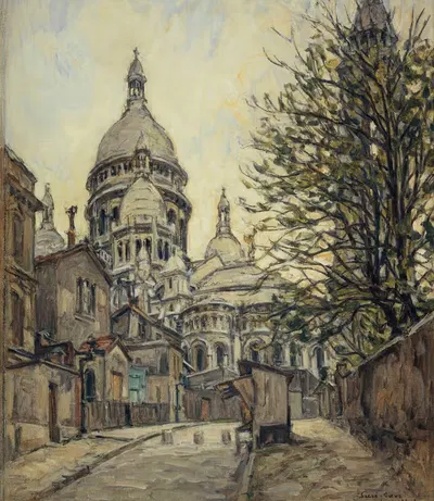 Le Sacré-Coeur à Montmartre. by Germain David-Nillet, 1925 — digital art print download
