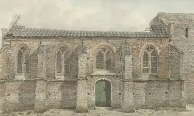 Oude kerk van Vaassen by Gerrit Hulseboom, 1852 — digital art print download