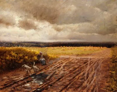 Гусевод by Джузеппе Де Ниттис, 1884 — digital art print download
