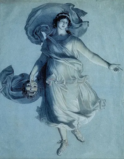 The Dramatic Muse by Фридрих Вильгельм Шадов — digital art print download