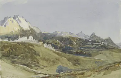 Landschap bij Sintra, Portugal by James Holland, 1837 — digital art print download