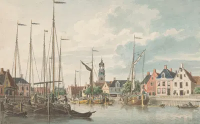 Gezicht te De Lemmer by Jan Weissenbruch, 1832 - 1880 — digital art print download