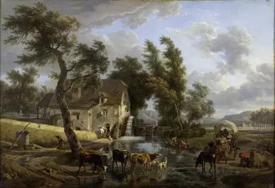 Мельница by Жан-Луи ДеМарн, 1772 - 1829 — digital art print download