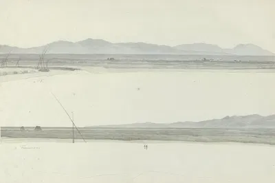 Тибр в Фьюмичино by Иосиф Августус Книп — digital art print download
