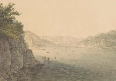 Varenna aan het Comomeer by Karoly Lajos Libay, 1824 - 1888 — digital art print download