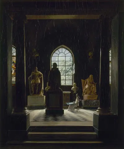 Зал XVII века в музее Французских памятников by Леон-Матье Кошеро, 1816 — digital art print download