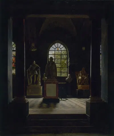 Зал XVII века в музее Французских памятников by Леон-Матье Кошеро, 1816 — digital art print download