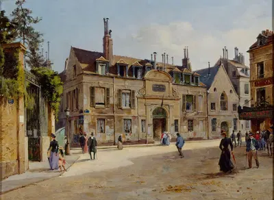 Старый госпиталь Пити, улица Ласепед by Поль-Жозеф-Виктор Дарго, 1904 — digital art print download